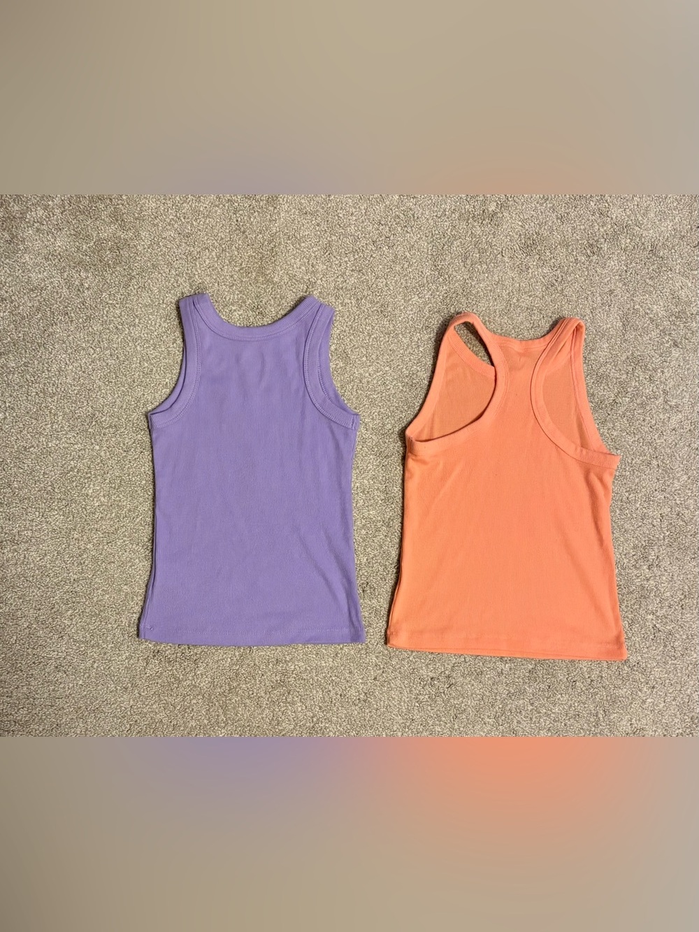 Two Girls Racerback Tank Tops Size 6 - Picture 4 of 4